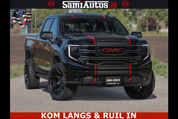 GMC Sierra AT4 6.2 V8 4X4 | VIRTUAL COCKPIT | LPG | HUD | BOM VOL | DC | RAM DEALER NEDERLAND | Dubbele Cabine met Royale 5 Zitplaatsen | BPM vrij | Nu Leverbaar uit Voorraad | Voorraad Nr 261530 | | De specialist in Amerikaanse pick‑ups in Nederland en Europa.