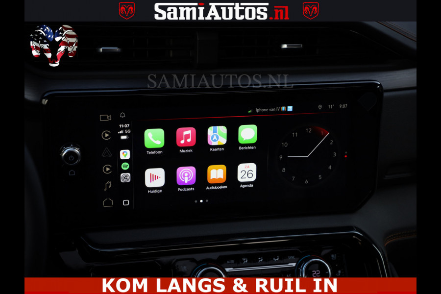 GMC Sierra AT4 6.2 V8 4X4 | VIRTUAL COCKPIT | LPG | HUD | BOM VOL | DC | RAM DEALER NEDERLAND | Dubbele Cabine met Royale 5 Zitplaatsen | BPM vrij | Nu Leverbaar uit Voorraad | Voorraad Nr 261530 | | De specialist in Amerikaanse pick‑ups in Nederland en Europa.