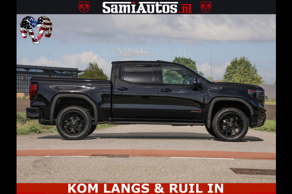 GMC Sierra AT4 6.2 V8 4X4 | VIRTUAL COCKPIT | LPG | HUD | BOM VOL | DC | RAM DEALER NEDERLAND | Dubbele Cabine met Royale 5 Zitplaatsen | BPM vrij | Nu Leverbaar uit Voorraad | Voorraad Nr 261530 | | De specialist in Amerikaanse pick‑ups in Nederland en Europa.