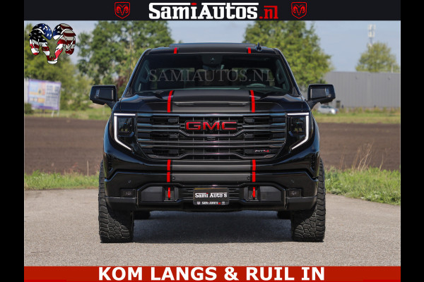 GMC Sierra AT4 6.2 V8 4X4 | VIRTUAL COCKPIT | LPG | HUD | BOM VOL | DC | RAM DEALER NEDERLAND | Dubbele Cabine met Royale 5 Zitplaatsen | BPM vrij | Nu Leverbaar uit Voorraad | Voorraad Nr 261530 | | De specialist in Amerikaanse pick‑ups in Nederland en Europa.