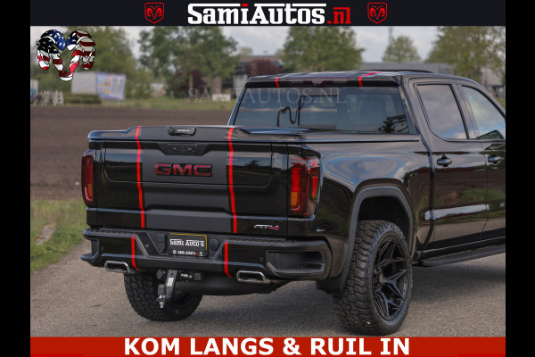 GMC Sierra AT4 6.2 V8 4X4 | VIRTUAL COCKPIT | LPG | HUD | BOM VOL | DC | RAM DEALER NEDERLAND | Dubbele Cabine met Royale 5 Zitplaatsen | BPM vrij | Nu Leverbaar uit Voorraad | Voorraad Nr 261530 | | De specialist in Amerikaanse pick‑ups in Nederland en Europa.