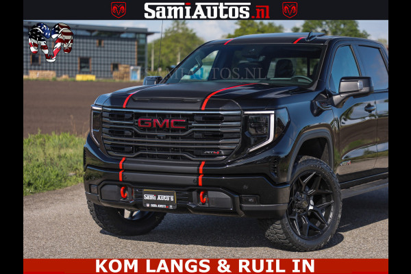 GMC Sierra AT4 6.2 V8 4X4 | VIRTUAL COCKPIT | LPG | HUD | BOM VOL | DC | RAM DEALER NEDERLAND | Dubbele Cabine met Royale 5 Zitplaatsen | BPM vrij | Nu Leverbaar uit Voorraad | Voorraad Nr 261530 | | De specialist in Amerikaanse pick‑ups in Nederland en Europa.
