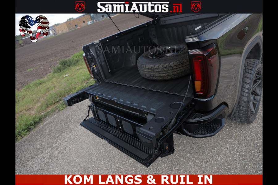GMC Sierra AT4 6.2 V8 4X4 | VIRTUAL COCKPIT | LPG | HUD | BOM VOL | DC | RAM DEALER NEDERLAND | Dubbele Cabine met Royale 5 Zitplaatsen | BPM vrij | Nu Leverbaar uit Voorraad | Voorraad Nr 261530 | | De specialist in Amerikaanse pick‑ups in Nederland en Europa.