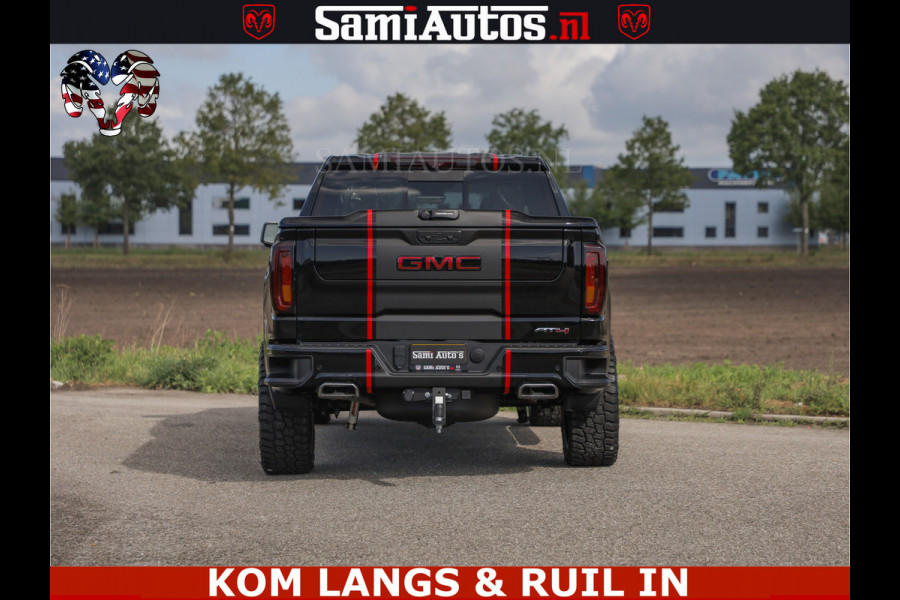 GMC Sierra AT4 6.2 V8 4X4 | VIRTUAL COCKPIT | LPG | HUD | BOM VOL | DC | RAM DEALER NEDERLAND | Dubbele Cabine met Royale 5 Zitplaatsen | BPM vrij | Nu Leverbaar uit Voorraad | Voorraad Nr 261530 | | De specialist in Amerikaanse pick‑ups in Nederland en Europa.
