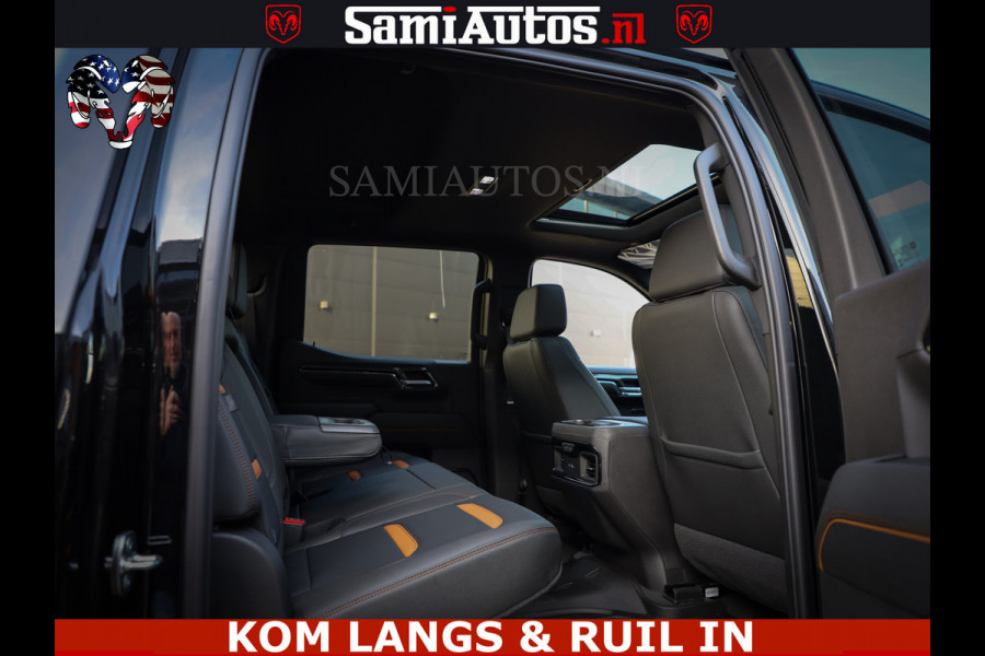 GMC Sierra AT4 6.2 V8 4X4 | VIRTUAL COCKPIT | LPG | HUD | BOM VOL | DC | RAM DEALER NEDERLAND | Dubbele Cabine met Royale 5 Zitplaatsen | BPM vrij | Nu Leverbaar uit Voorraad | Voorraad Nr 261530 | | De specialist in Amerikaanse pick‑ups in Nederland en Europa.
