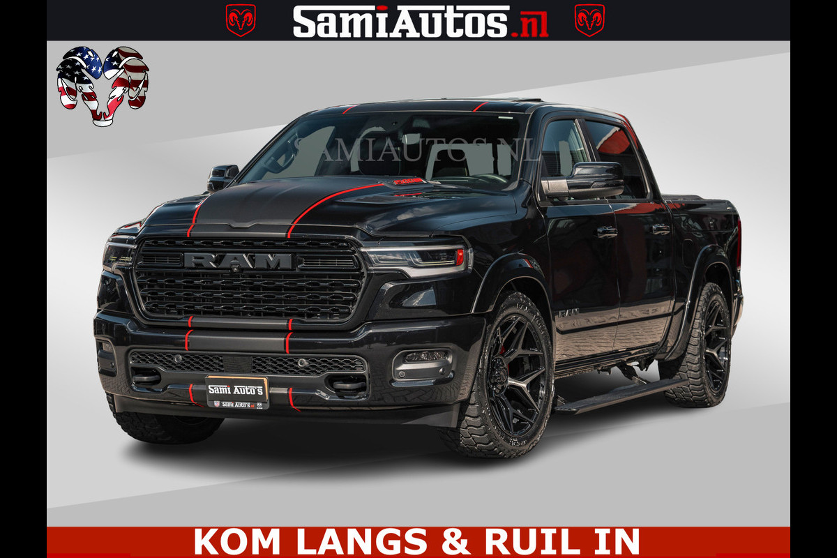 Dodge Ram HULK Pack | Limited Night H.O 540HP 706Nm | Massage + Full Option | De Meest Luxe en Volle Pick-Up in zijn Klasse | Hulk Pack is Comfortabele Dubbele Cabine met Royale 5 Zitplaatsen | BPM vrij | Nu Leverbaar uit Voorraad | Voorraad Nr 2353 - 5412 | De specialist in Amerikaanse pick‑ups in Nederland en Europa.