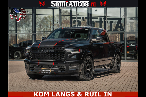 Dodge Ram HULK Pack | Limited Night H.O 540HP 706Nm | Massage + Full Option | De Meest Luxe en Volle Pick-Up in zijn Klasse | Hulk Pack is Comfortabele Dubbele Cabine met Royale 5 Zitplaatsen | BPM vrij | Nu Leverbaar uit Voorraad | Voorraad Nr 2353 - 5412 | De specialist in Amerikaanse pick‑ups in Nederland en Europa.