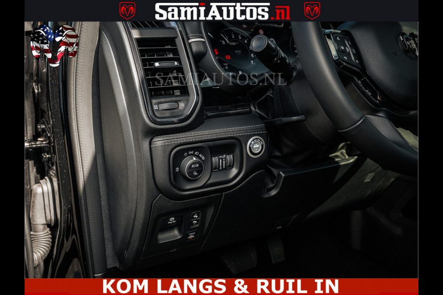 Dodge Ram HULK Pack | Limited Night H.O 540HP 706Nm | Massage + Full Option | De Meest Luxe en Volle Pick-Up in zijn Klasse | Hulk Pack is Comfortabele Dubbele Cabine met Royale 5 Zitplaatsen | BPM vrij | Nu Leverbaar uit Voorraad | Voorraad Nr 2353 - 5412 | De specialist in Amerikaanse pick‑ups in Nederland en Europa.