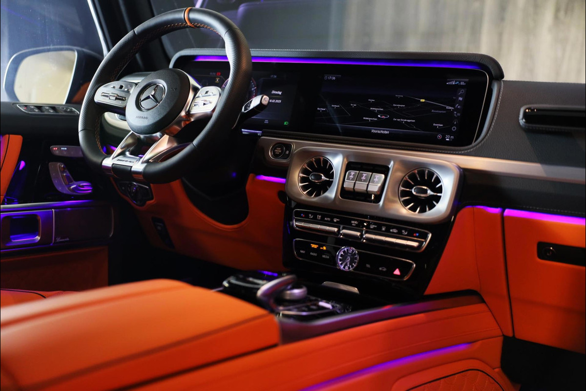 Mercedes-Benz G-Klasse 63 Edition 1 BRABUS UITVOERING / Mat Zwart / Acc / Dode Hoek / Leder / Open Dak / 360 Camera / 24 Inch