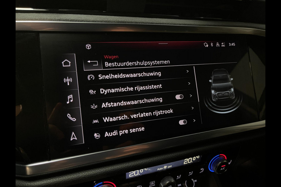 Audi Q3 Sportback 45 TFSI e S Edition 20"/Adaptieve cruise/Dodehoek/LED/Elektrische klep/Keyless/Stoelverwarming/PDC v+a/Apple Carplay & Android Auto