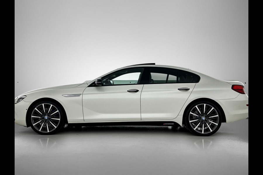 BMW 6 Serie Gran Coupé 313PK 640D Xdrive Frozen Brilliant White Euro6 High Executive Performance / Airco-ecc / Navi / schuif-Panorama dak / Leder / Camera / Apk nieuw