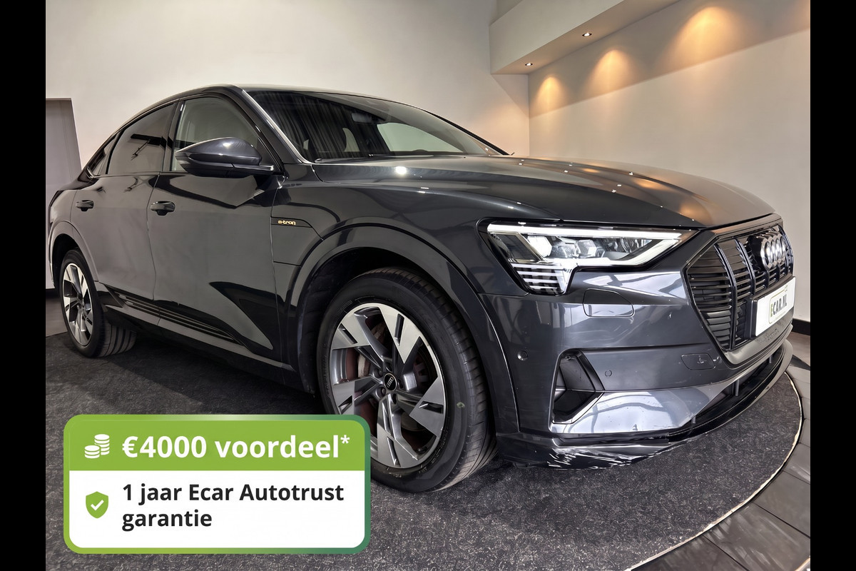 Audi e-tron Sportback 55 quattro Business edition Plus 95 kWh | Tot € 4.000 klantvoordeel* | SOH 91,0 % | Panoramadak | voorstoelen verwarmd