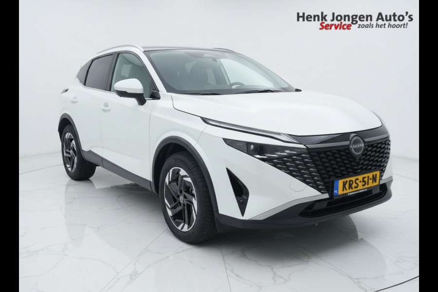 Nissan QASHQAI 1.3 MHEV Xtronic N-Connecta uit 2025 Rijklaar + Fabrieksgarantie  Automaat  Panorama-dak Henk Jongen Auto's in Helmond,  al 50 jaar service zoals 't hoort!