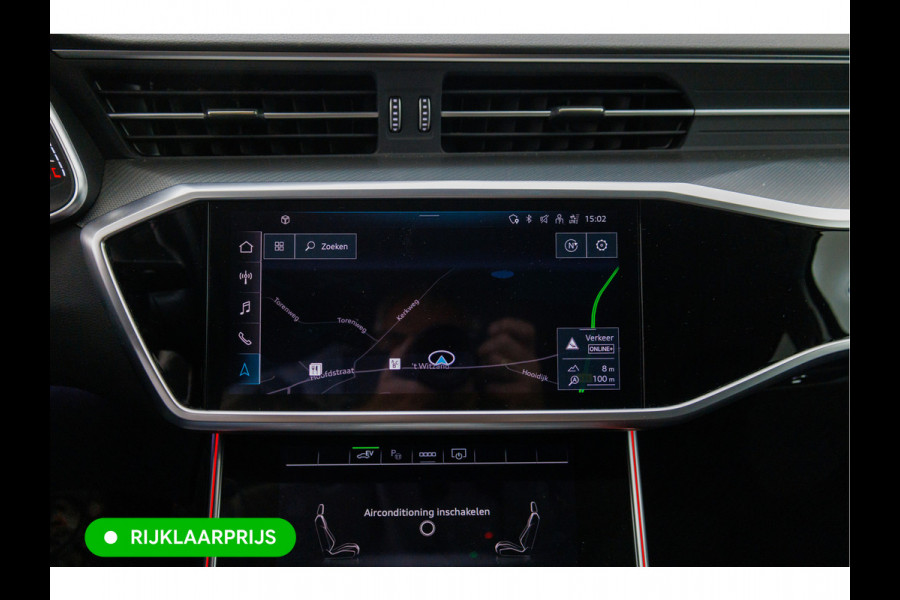 Audi A6 Avant 50 TFSI e quattro | 21 inch | Elec. achterklep | 360 camera | Sfeerverlichting Navigatie, Stoelverwarming, Lane assist, App-connect
