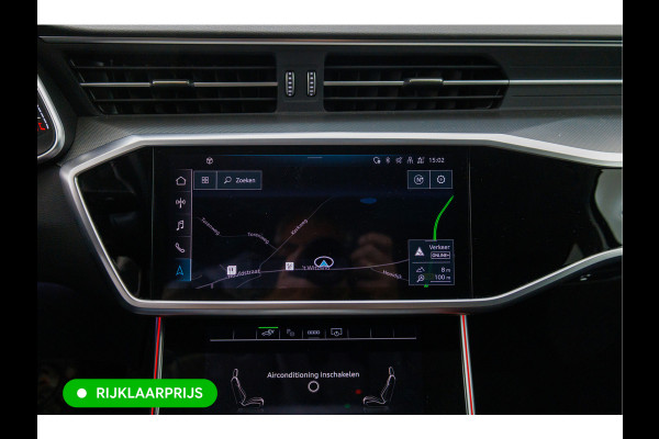 Audi A6 Avant 50 TFSI e quattro | 21 inch | Elec. achterklep | 360 camera | Sfeerverlichting Navigatie, Stoelverwarming, Lane assist, App-connect