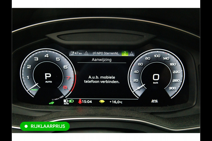 Audi A6 Avant 50 TFSI e quattro | 21 inch | Elec. achterklep | 360 camera | Sfeerverlichting Navigatie, Stoelverwarming, Lane assist, App-connect