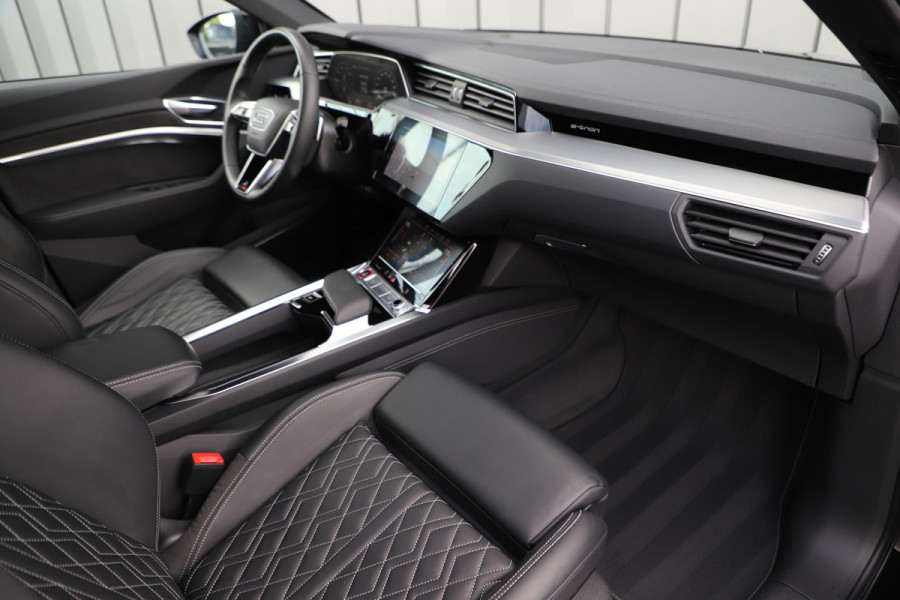 Audi e-tron Sportback S quattro 95 kWh | 503PK | Head-up | Luchtvering | Keyless-go | Bang&Olufsen | Pano | Stuurwielverw. | ACC | 2022.
