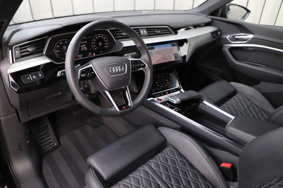 Audi e-tron Sportback S quattro 95 kWh | 503PK | Head-up | Luchtvering | Keyless-go | Bang&Olufsen | Pano | Stuurwielverw. | ACC | 2022.