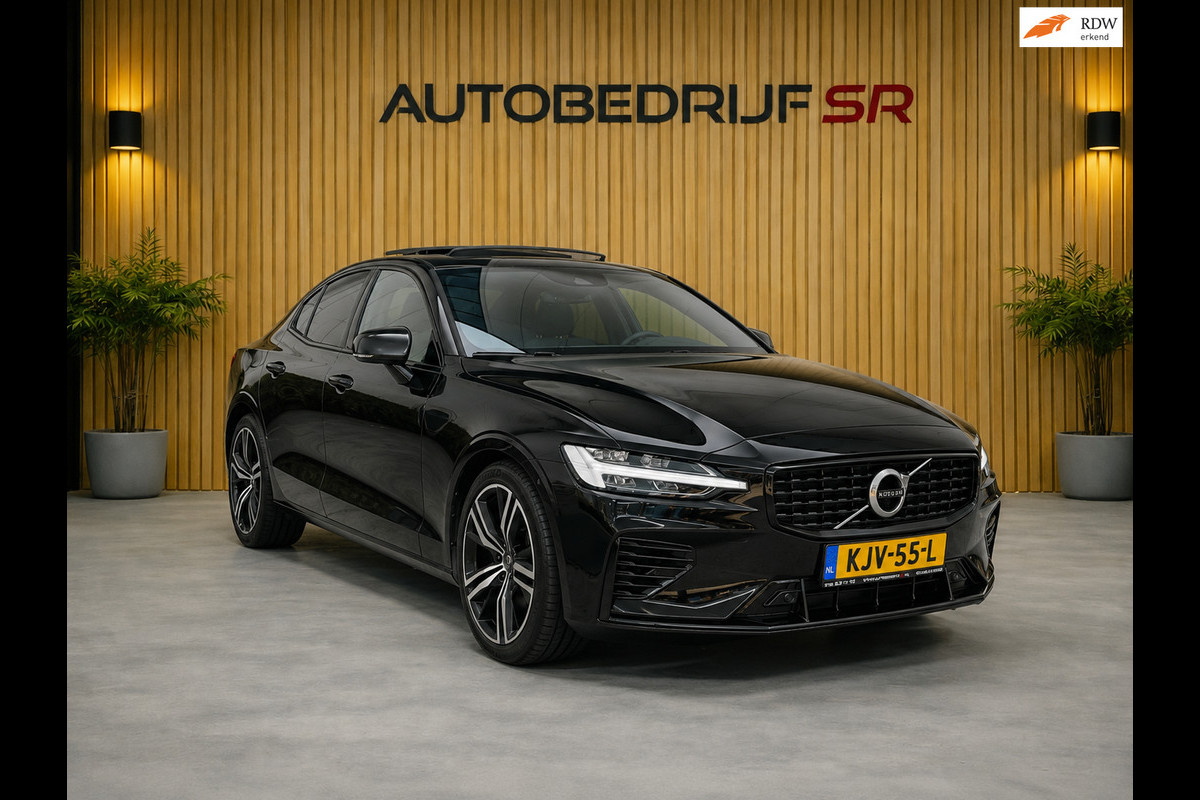 Volvo S60 2.0 Recharge T8 AWD R-Design Pano! Elektrische Stoelen! Camera! Stoelverwarming! Stuurverwarming! Blis! Lane Assist!