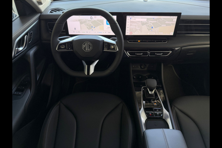 MG MG HS PHEV 1.5 TGDI LUXURY PHEV PLUG-IN HYBRIDE | LEER | 272PK NIEUWE AUTO | >1.000 KM TOTAAL BEREIK | 360° CAMERA | ELEKTRISCHE ACHTERKLEP