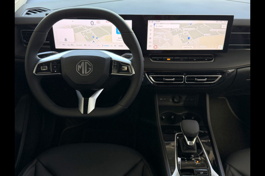 MG MG HS PHEV 1.5 TGDI LUXURY PHEV PLUG-IN HYBRIDE | LEER | 272PK NIEUWE AUTO | >1.000 KM TOTAAL BEREIK | 360° CAMERA | ELEKTRISCHE ACHTERKLEP
