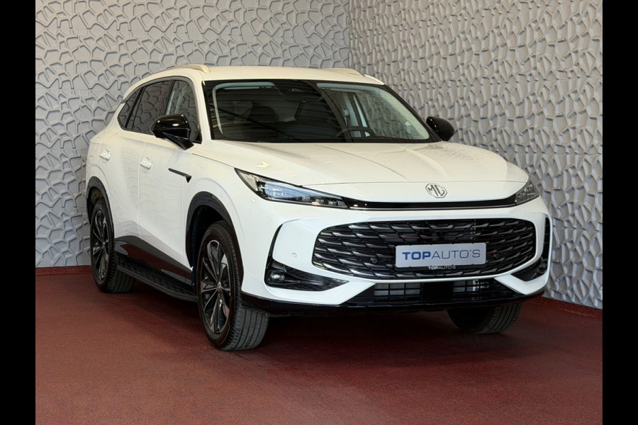 MG MG HS PHEV 1.5 TGDI LUXURY PHEV PLUG-IN HYBRIDE | LEER | 272PK NIEUWE AUTO | >1.000 KM TOTAAL BEREIK | 360° CAMERA | ELEKTRISCHE ACHTERKLEP