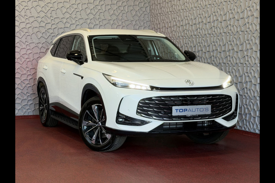 MG MG HS PHEV 1.5 TGDI LUXURY PHEV PLUG-IN HYBRIDE | LEER | 272PK NIEUWE AUTO | >1.000 KM TOTAAL BEREIK | 360° CAMERA | ELEKTRISCHE ACHTERKLEP