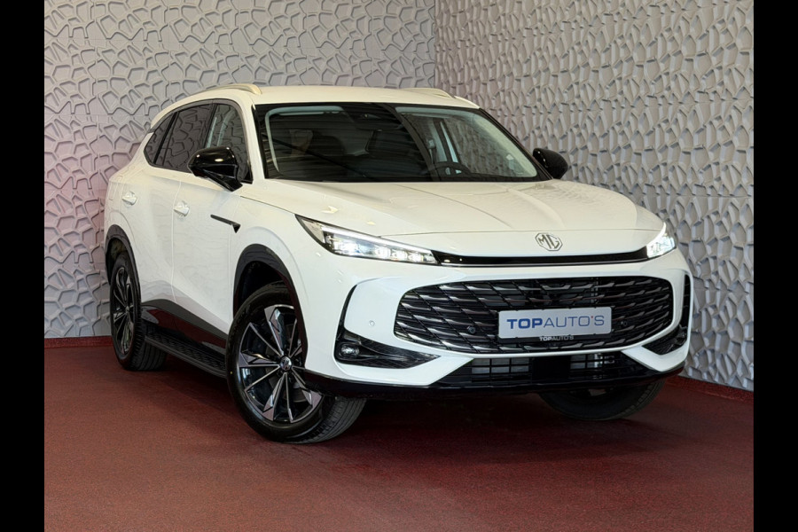 MG MG HS PHEV 1.5 TGDI LUXURY PHEV PLUG-IN HYBRIDE | LEER | 272PK NIEUWE AUTO | >1.000 KM TOTAAL BEREIK | 360° CAMERA | ELEKTRISCHE ACHTERKLEP