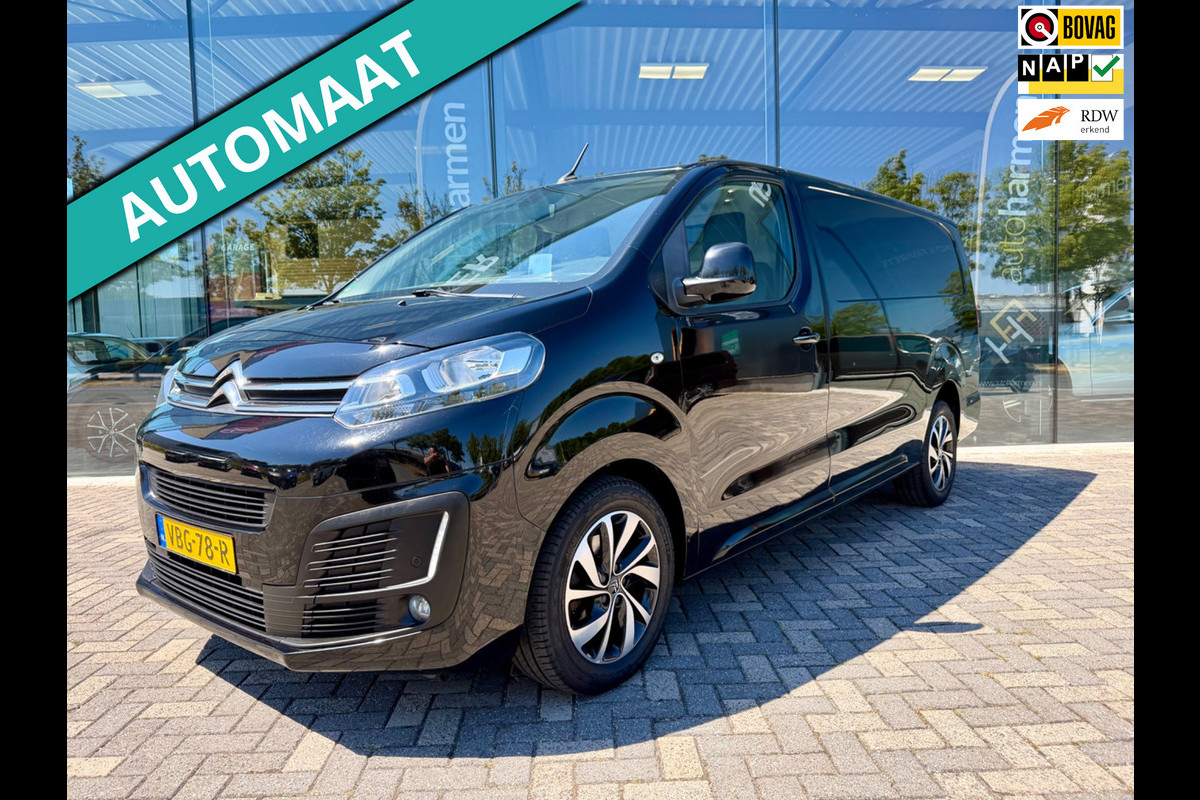 Citroën Jumpy 2.0 BlueHDI 180pk automaat XL Club, CarPlay, HUD, KeyLess, Trekhaak, Clima,