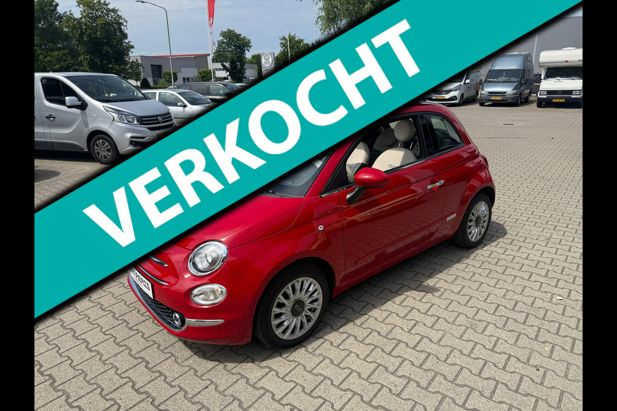 Fiat 500 1.2 Lounge SCHUIF/KANTELDAK NAVI (BOVAG/RIJKLAARPRIJS)
