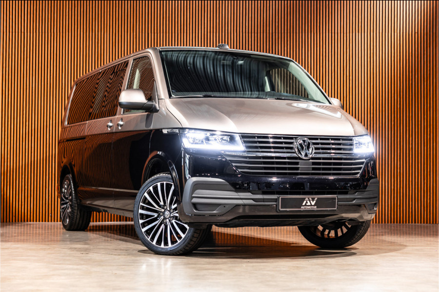Volkswagen Transporter T6.1 2.0 TDI L2H1 DC Caravelle | Dubbel cabine | Two-tone | CarPlay | Camera | MF Stuur | Cruise control | Climate control | 6-zitter | BPM vrij | Nieuwe APK | Dealer onderhouden