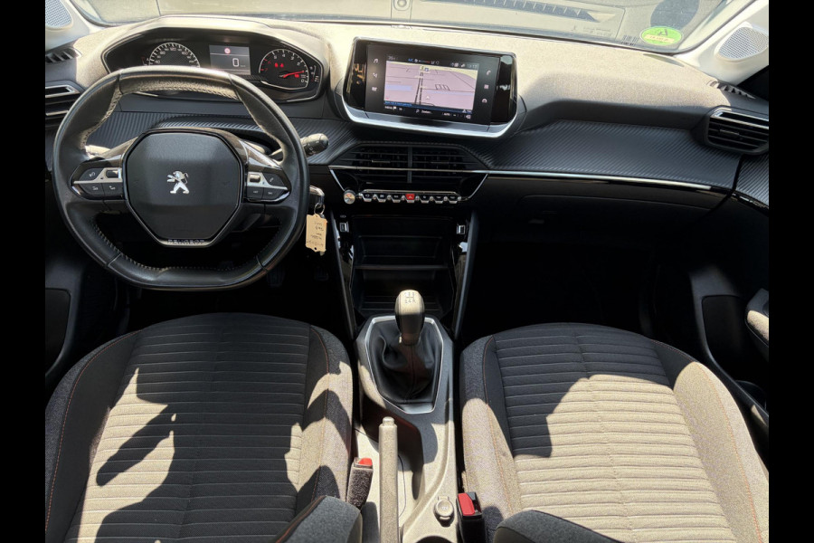 Peugeot 208 1.2 PureTech Blue Lease Active 2e Eigenaar,D-riem vv in 11-2025,Camera,Navi,Carplay,75pk,Clima,Cruise,Rijstrooksensor,Pdc,Lm velgen,N.A.P,Apk tot 11-2027