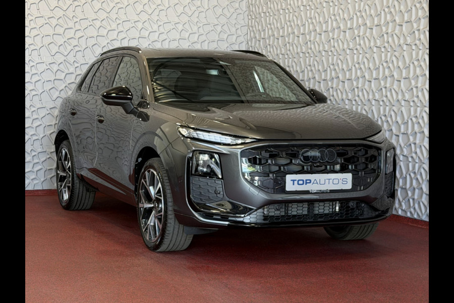 Audi Q3 1.5 e-hybrid |S edition | 272pk | Leer | Pano | Trekhaak | Stoel/Stuur verw | Matrix Led | 20'' Lmv S Line | S-Line | S-edtion