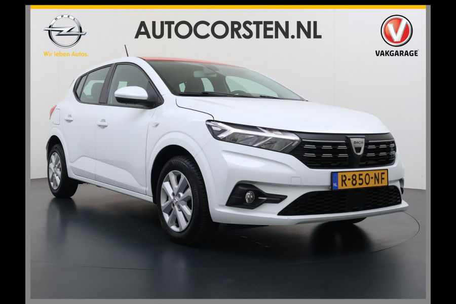 Dacia Sandero 1.0TCe 92PK 5Drs Navi Airco Apple Carplay Android Auto Cruise Control Bluetooth Pdc Comfort Isofix Regen-Lichtsensor ESP 1e Eigenaar Origineel Nederlandse Auto