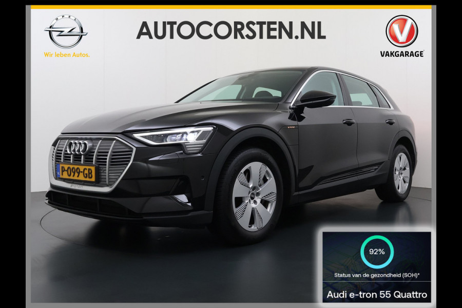 Audi e-tron 55 Quattro 408pk 95kWh SOH 92% Luchtvering LED Navi Ecc Edition Cruise Control Pdc Elek.Achterklep Lmv 19" Virtual Cockpit Led Isofix DAB Bluetooth 1e Eigenaar Origineel Nederlandse Auto Dealeronderhouden