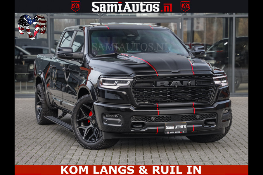 Dodge Ram LIMITED 2026 5.7 V8 HEMI | MAXIMAAL UITGERUST | NETTO PRIJS EXCL BPM / BTW | DUBBELE CABINE | 5 PERSOONS | DC | Allernieuwste Limited uitvoering – volledig uitgerust met alle opties, inclusief MWK en normale laadbak.