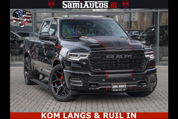 Dodge Ram LIMITED 2026 5.7 V8 HEMI | MAXIMAAL UITGERUST | NETTO PRIJS EXCL BPM / BTW | DUBBELE CABINE | 5 PERSOONS | DC | Allernieuwste Limited uitvoering – volledig uitgerust met alle opties, inclusief MWK en normale laadbak.