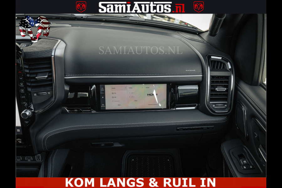 Dodge Ram LIMITED 2026 5.7 V8 HEMI | MAXIMAAL UITGERUST | NETTO PRIJS EXCL BPM / BTW | DUBBELE CABINE | 5 PERSOONS | DC | Allernieuwste Limited uitvoering – volledig uitgerust met alle opties, inclusief MWK en normale laadbak.