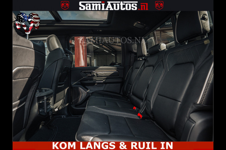 Dodge Ram LIMITED 2026 5.7 V8 HEMI | MAXIMAAL UITGERUST | NETTO PRIJS EXCL BPM / BTW | DUBBELE CABINE | 5 PERSOONS | DC | Allernieuwste Limited uitvoering – volledig uitgerust met alle opties, inclusief MWK en normale laadbak.