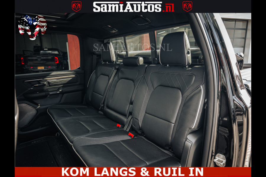 Dodge Ram LIMITED 2026 5.7 V8 HEMI | MAXIMAAL UITGERUST | NETTO PRIJS EXCL BPM / BTW | DUBBELE CABINE | 5 PERSOONS | DC | Allernieuwste Limited uitvoering – volledig uitgerust met alle opties, inclusief MWK en normale laadbak.