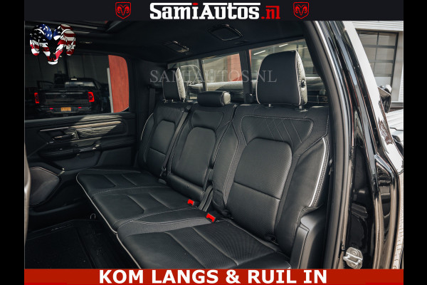 Dodge Ram LIMITED 2026 5.7 V8 HEMI | MAXIMAAL UITGERUST | NETTO PRIJS EXCL BPM / BTW | DUBBELE CABINE | 5 PERSOONS | DC | Allernieuwste Limited uitvoering – volledig uitgerust met alle opties, inclusief MWK en normale laadbak.
