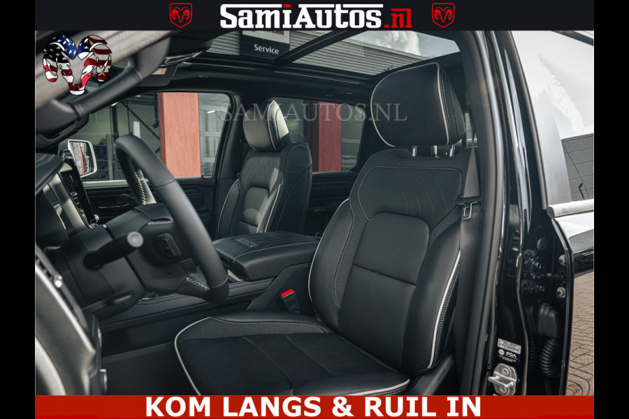 Dodge Ram LIMITED 2026 5.7 V8 HEMI | MAXIMAAL UITGERUST | NETTO PRIJS EXCL BPM / BTW | DUBBELE CABINE | 5 PERSOONS | DC | Allernieuwste Limited uitvoering – volledig uitgerust met alle opties, inclusief MWK en normale laadbak.