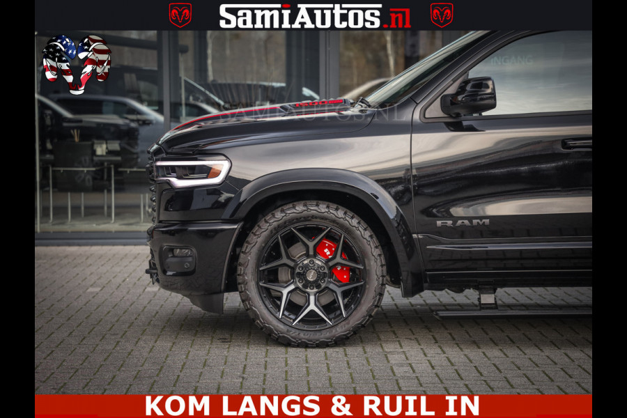 Dodge Ram LIMITED 2026 5.7 V8 HEMI | MAXIMAAL UITGERUST | NETTO PRIJS EXCL BPM / BTW | DUBBELE CABINE | 5 PERSOONS | DC | Allernieuwste Limited uitvoering – volledig uitgerust met alle opties, inclusief MWK en normale laadbak.