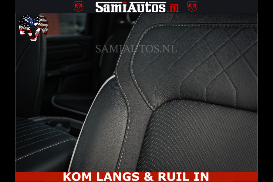 Dodge Ram LIMITED 2026 5.7 V8 HEMI | MAXIMAAL UITGERUST | NETTO PRIJS EXCL BPM / BTW | DUBBELE CABINE | 5 PERSOONS | DC | Allernieuwste Limited uitvoering – volledig uitgerust met alle opties, inclusief MWK en normale laadbak.