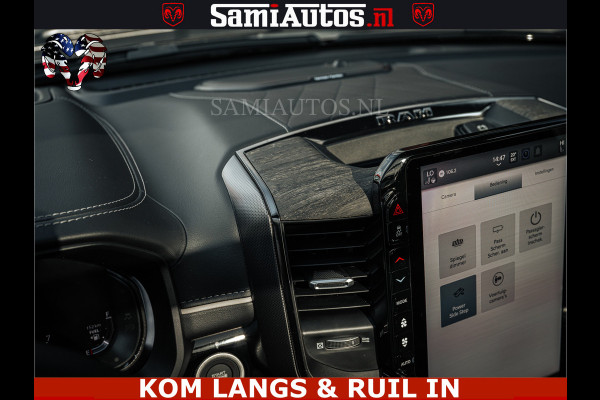 Dodge Ram LIMITED 2026 5.7 V8 HEMI | MAXIMAAL UITGERUST | NETTO PRIJS EXCL BPM / BTW | DUBBELE CABINE | 5 PERSOONS | DC | Allernieuwste Limited uitvoering – volledig uitgerust met alle opties, inclusief MWK en normale laadbak.