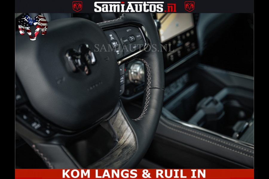 Dodge Ram LIMITED 2026 5.7 V8 HEMI | MAXIMAAL UITGERUST | NETTO PRIJS EXCL BPM / BTW | DUBBELE CABINE | 5 PERSOONS | DC | Allernieuwste Limited uitvoering – volledig uitgerust met alle opties, inclusief MWK en normale laadbak.
