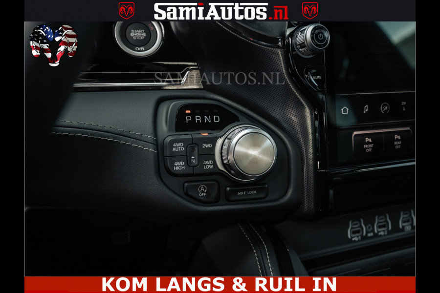 Dodge Ram LIMITED 2026 5.7 V8 HEMI | MAXIMAAL UITGERUST | NETTO PRIJS EXCL BPM / BTW | DUBBELE CABINE | 5 PERSOONS | DC | Allernieuwste Limited uitvoering – volledig uitgerust met alle opties, inclusief MWK en normale laadbak.