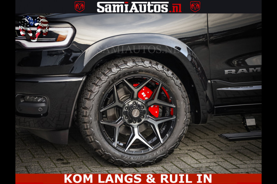 Dodge Ram LIMITED 2026 5.7 V8 HEMI | MAXIMAAL UITGERUST | NETTO PRIJS EXCL BPM / BTW | DUBBELE CABINE | 5 PERSOONS | DC | Allernieuwste Limited uitvoering – volledig uitgerust met alle opties, inclusief MWK en normale laadbak.