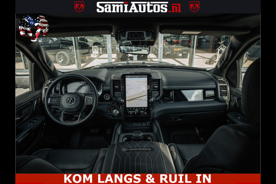 Dodge Ram LIMITED 2026 5.7 V8 HEMI | MAXIMAAL UITGERUST | NETTO PRIJS EXCL BPM / BTW | DUBBELE CABINE | 5 PERSOONS | DC | Allernieuwste Limited uitvoering – volledig uitgerust met alle opties, inclusief MWK en normale laadbak.