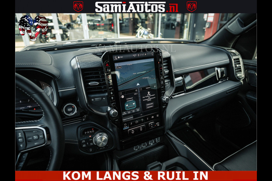 Dodge Ram LIMITED 2026 5.7 V8 HEMI | MAXIMAAL UITGERUST | NETTO PRIJS EXCL BPM / BTW | DUBBELE CABINE | 5 PERSOONS | DC | Allernieuwste Limited uitvoering – volledig uitgerust met alle opties, inclusief MWK en normale laadbak.